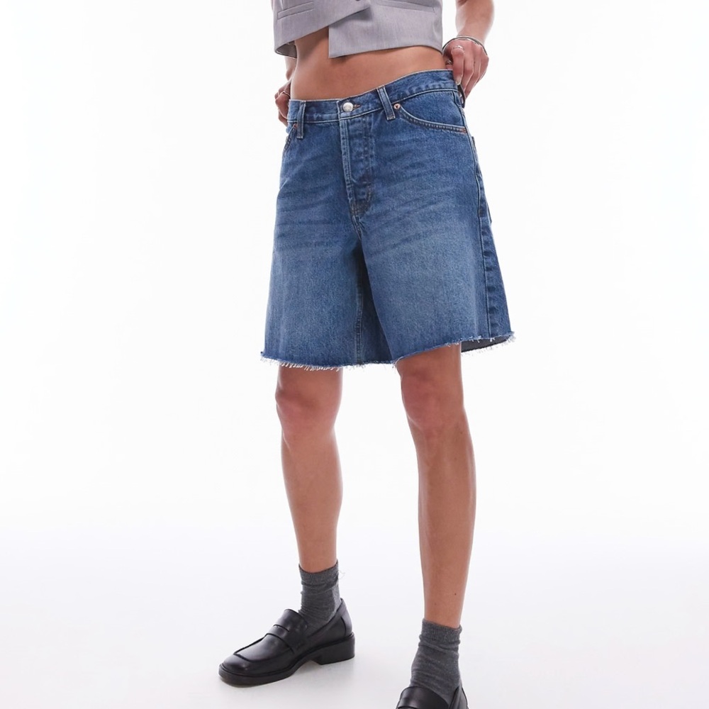 Topshop loose fit denim jorts